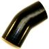 2.0" Silicone 30 Elbow, Black