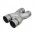 Aluminized Exhaust X Pipe, 2.5"