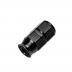 Stainless Steel Line Straight Adaptor, -4 AN Black