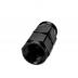 Stainless Steel Line Straight Adaptor, -4 AN Black