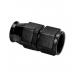 Stainless Steel Line Straight Adaptor, -4 AN Black