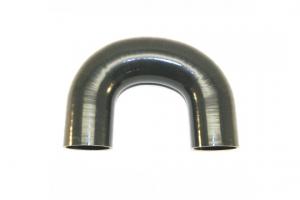 2.0" Silicone 180 Elbow, Black