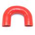 2.5" Silicone 180 Elbow, Red