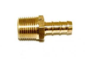 Brass 1/2" NPT Male to 6mm Barbed Straight